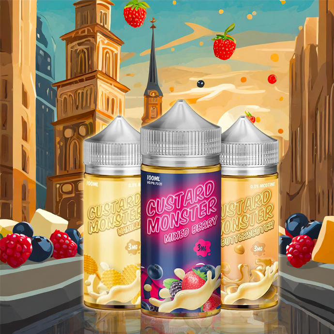 MyCig-custard monster 100ml By Mvl description