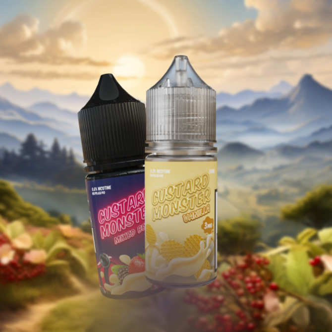 MyCig-custard Monster 30ml freebase description